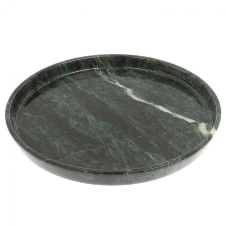Каменный поднос из змеевика 24х24х2,5 см