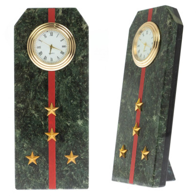 Часы погон "Капитан ВС" из шабровского змеевика