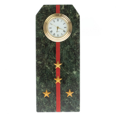 Часы погон "Капитан ВС" из шабровского змеевика