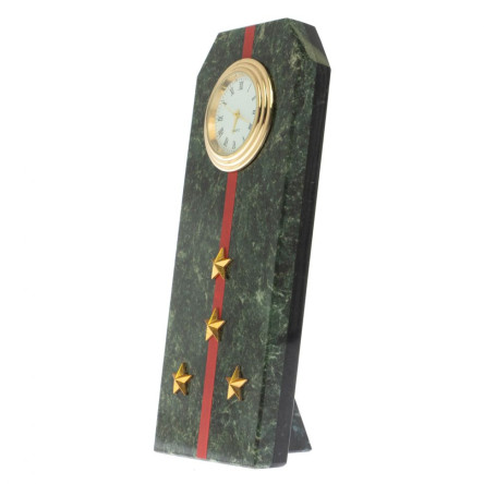 Часы погон "Капитан ВС" из шабровского змеевика