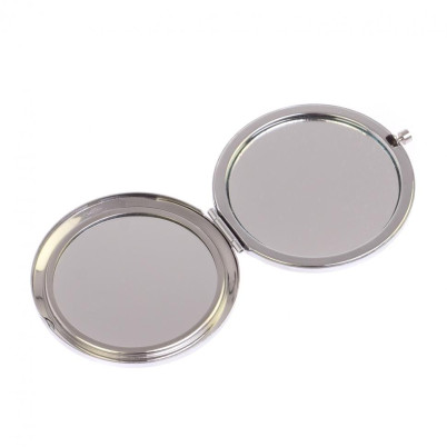 Зеркало круглое зеленый флюорит цвет серебро