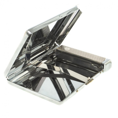 Портсигар на 20 сигарет с зажигалкой камень оникс