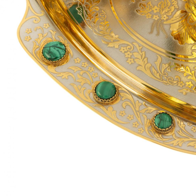 Набор чайный &quot;Малахит&quot; в подарочной коробке Златоуст