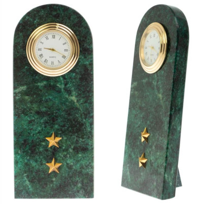 Часы сувенирные  "Погон-прапорщик МВД" из змеевика