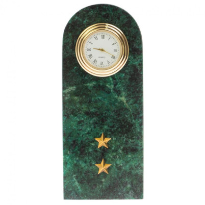 Часы сувенирные  "Погон-прапорщик МВД" из змеевика