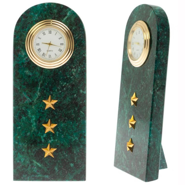 Часы погон &quot;Старший прапорщик МВД&quot; из змеевика