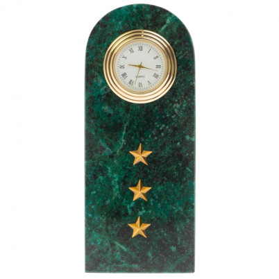 Часы погон "Старший прапорщик МВД" из змеевика