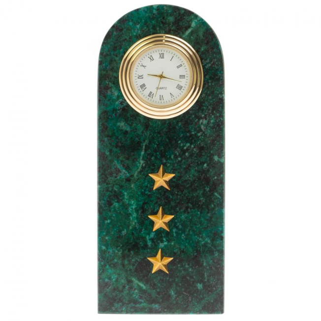 Часы погон &quot;Старший прапорщик МВД&quot; из змеевика