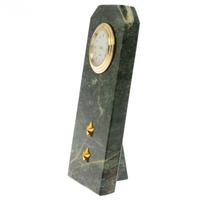 Часы &quot;Погон прапорщик ВС&quot; из натурального камня