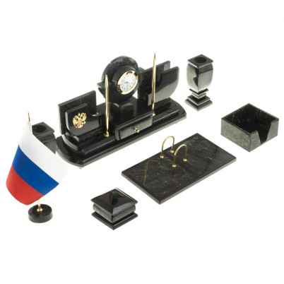 Письменный набор из змеевика "Директор"