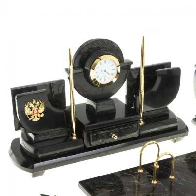 Письменный набор из змеевика "Директор"