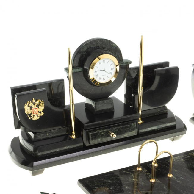 Письменный набор из змеевика "Директор"