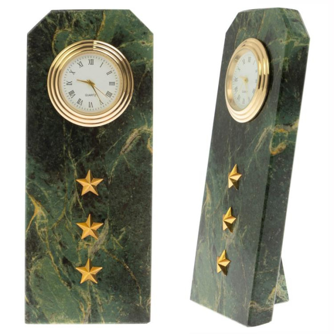 Часы погон &quot;Старший прапорщик ВС&quot; из змеевика