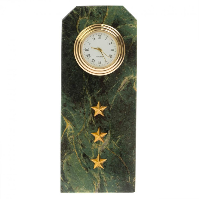 Часы погон &quot;Старший прапорщик ВС&quot; из змеевика