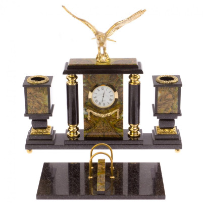 Настольный набор "Орел" офиокальцит бронза