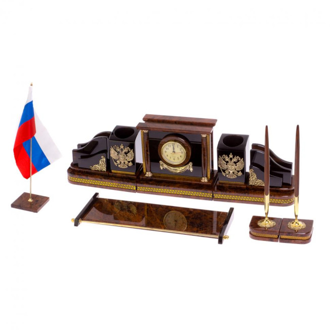 Настольный набор руководителя &quot;Версаль&quot; обсидиан