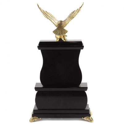 Часы &quot;Орел&quot; из бронзы камень офиокальцит