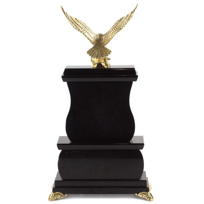 Часы &quot;Орел&quot; из бронзы камень офиокальцит