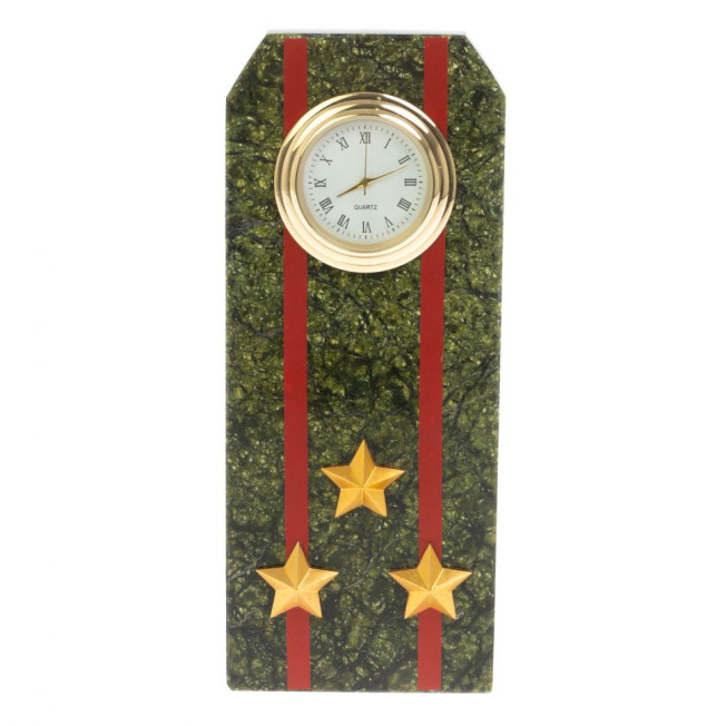 Часы подарочные &quot;Погон Полковник ВС&quot; серпентинит