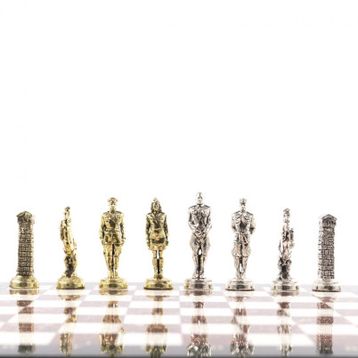 Настольные шахматы &quot;Великая Отечественная война&quot; доска 44х44 см креноид мрамор