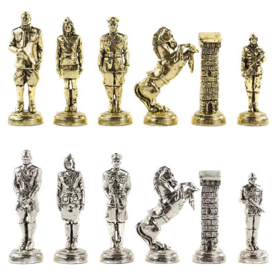 Настольные шахматы &quot;Великая Отечественная война&quot; доска 44х44 см креноид мрамор