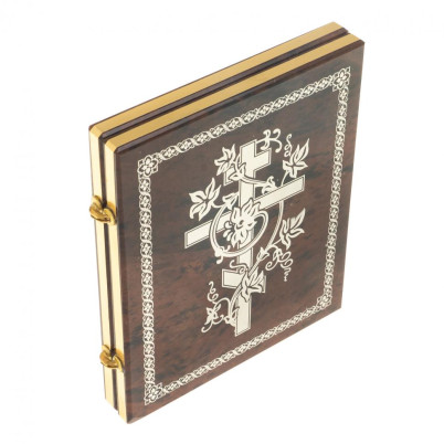 Икона складная &quot;Св. Матрона Московская&quot; камень обсидиан