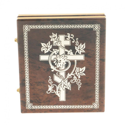 Икона складная &quot;Св. Матрона Московская&quot; камень обсидиан