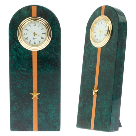 Часы "Погон младший лейтенант МЧС" камень змеевик