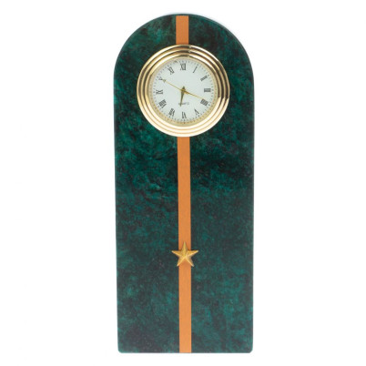 Часы &quot;Погон младший лейтенант МЧС&quot; камень змеевик