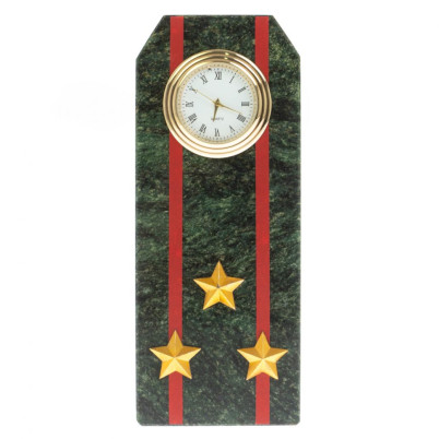 Часы погон "Полковник ВС" камень шабровский змеевик