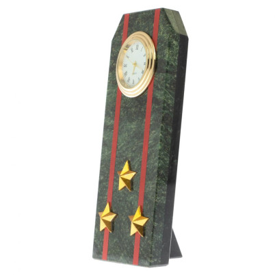 Часы погон "Полковник ВС" камень шабровский змеевик