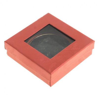 Зеркало круглое из камня мусковит цвет золото