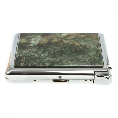 Портсигар на 20 сигарет с зажигалкой камень актиновит