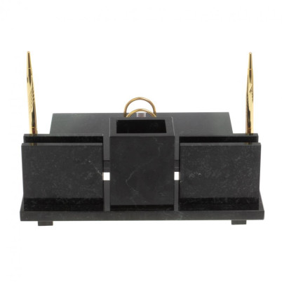 Настольный набор &quot;Офисный&quot; с гербом РФ из камня креноид