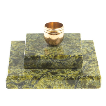 Подсвечник церковный из змеевика 4,5х2,5 см