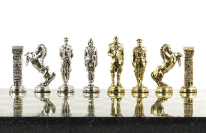 Шахматы &quot;Великая Отечественная война&quot; 44х44 см камень змеевик