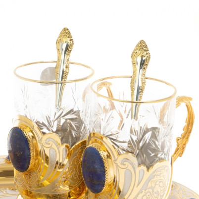 Набор чайный &quot;Лазурит&quot; в подарочной коробке Златоуст