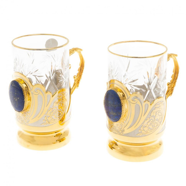 Набор чайный &quot;Лазурит&quot; в подарочной коробке Златоуст