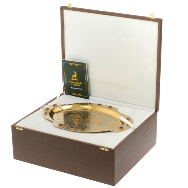 Набор чайный &quot;Лазурит&quot; в подарочной коробке Златоуст