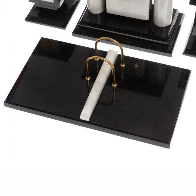 Настольный набор &quot;Лев&quot; из мрамора