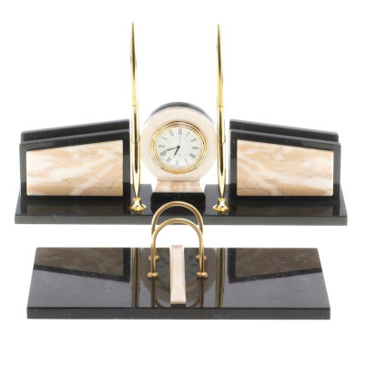 Письменный прибор &quot;Фаворит&quot; с календарницей камень мрамор