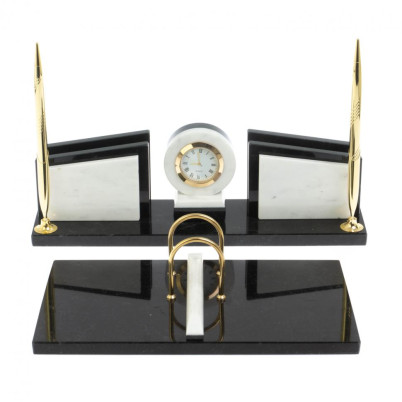 Письменный прибор &quot;Фаворит&quot; с календарницей камень мрамор