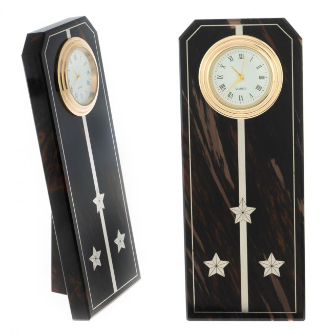 Часы погон &quot;Старший лейтенант&quot; камень обсидиан