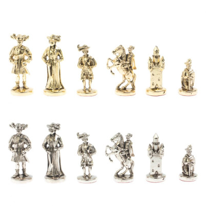 Шахматы &quot;Средневековье&quot; доска 44х44 см, мрамор лемезит