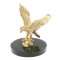 Бронзовая статуэтка "Орел" на нефрите и долерите 9х9х10 см