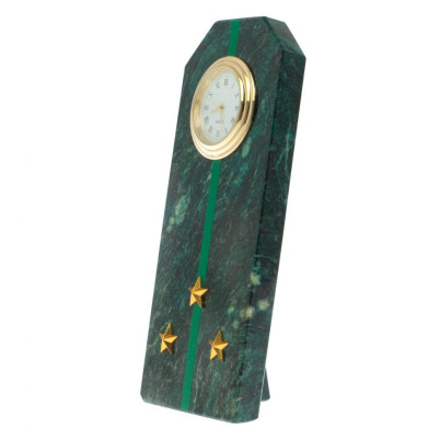 Часы-погон &quot;Старший лейтенант прокуратуры РФ&quot; камень змеевик