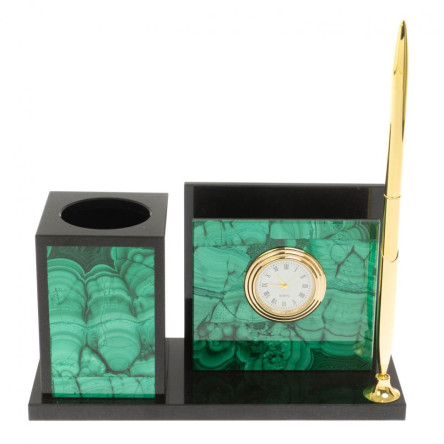 Мини-набор из малахита 18х7х9 см