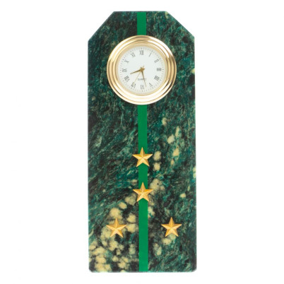 Часы-погон &quot;Капитан прокуратуры РФ&quot; камень змеевик