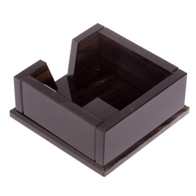 Лоток для бумаг &quot;Кубарик&quot; из черного обсидиана