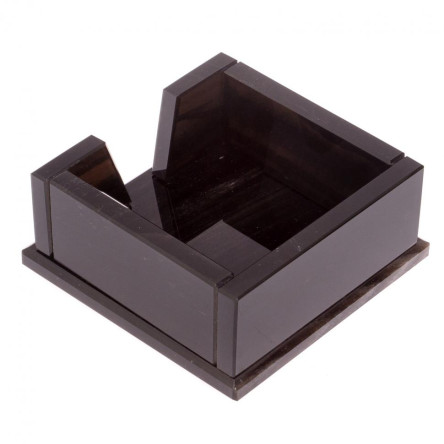 Лоток для бумаг "Кубарик" из черного обсидиана